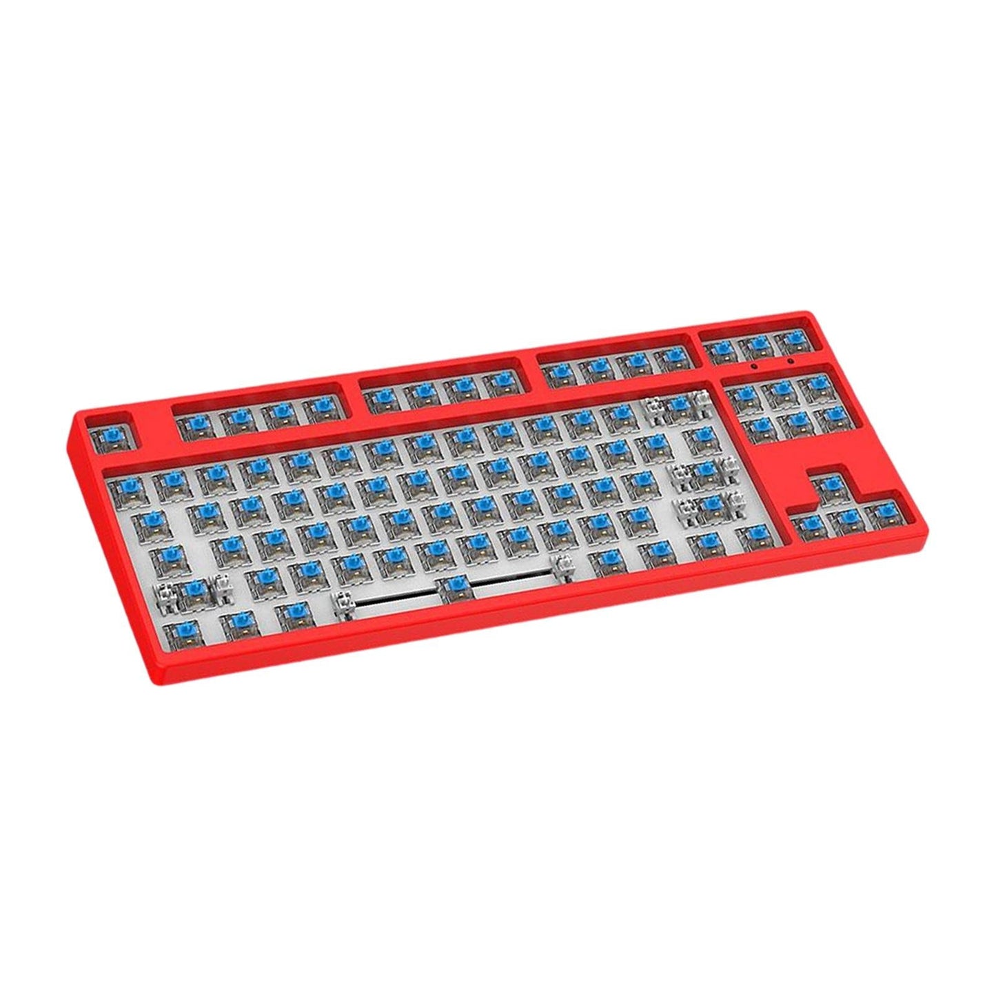 87 Keys DIY Wired Mechanical Keyboard Kit with Blue Switch for PC Parts Red