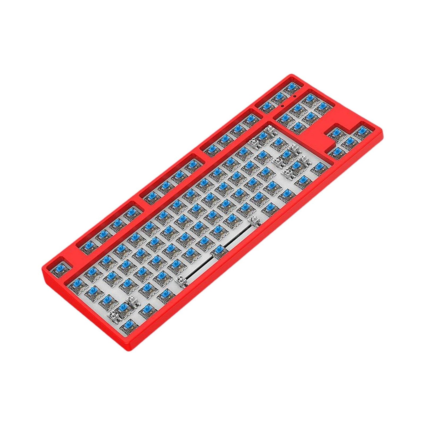 87 Keys DIY Wired Mechanical Keyboard Kit with Blue Switch for PC Parts Red