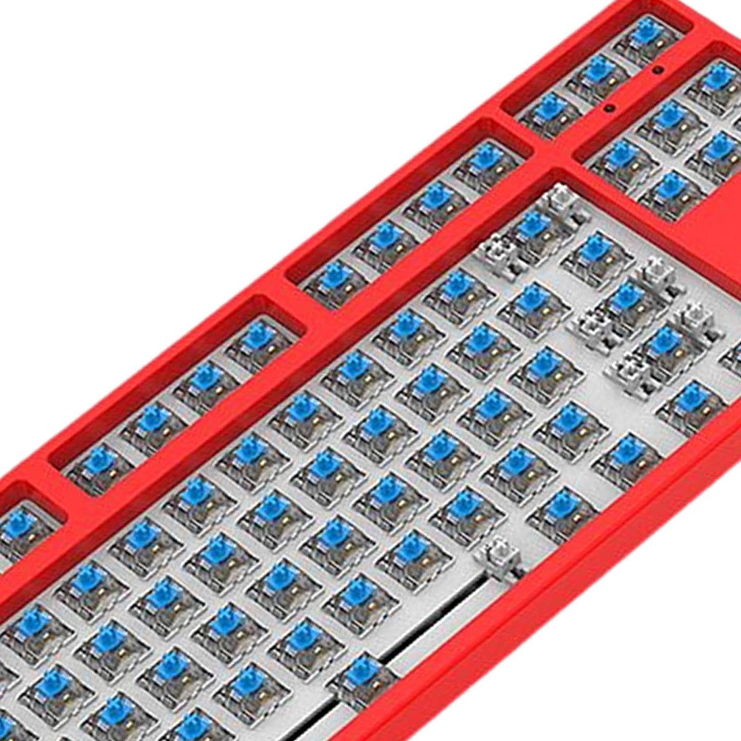 87 Keys DIY Wired Mechanical Keyboard Kit with Blue Switch for PC Parts Red