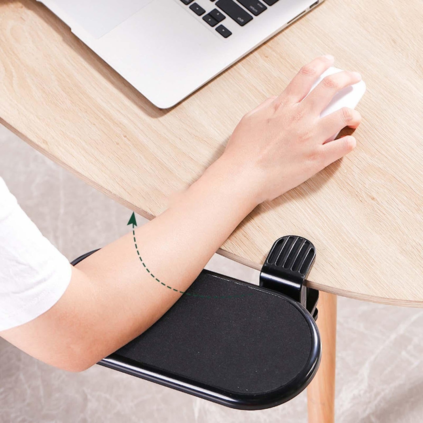 Computer Arm Support Clamp Tray PC Wrist Extender Ergonomic for Desk Table