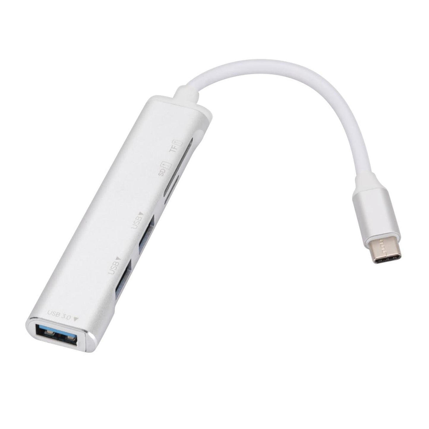 USB C Docking Station SD/TF Card Slots Portable Compact for Laptop Office