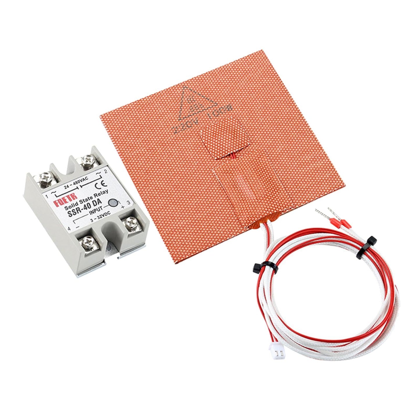 Hot Bed Silicone Heater Pad for 3D Printer 220V 100W 3D Printer Parts With Relay