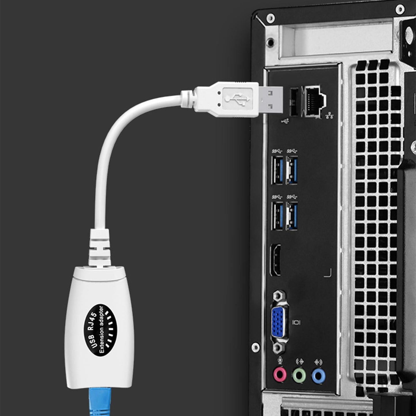 USB 2.0 Extender to RJ 45 up to 60M/196ft for USB Flash Disk PC Scanner