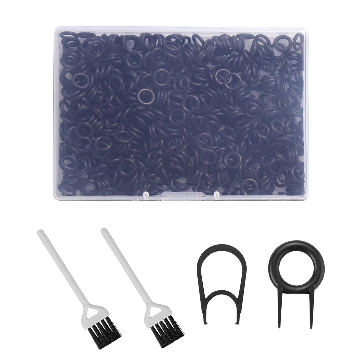 500Pcs o rings Keyboard Switch Dampener with Keyboard Pullers Portable Black