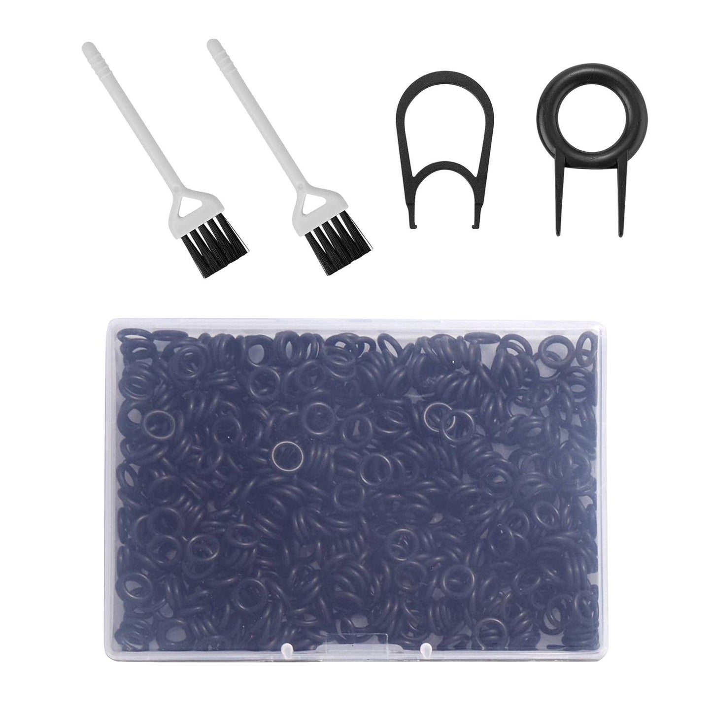 500Pcs o rings Keyboard Switch Dampener with Keyboard Pullers Portable Black