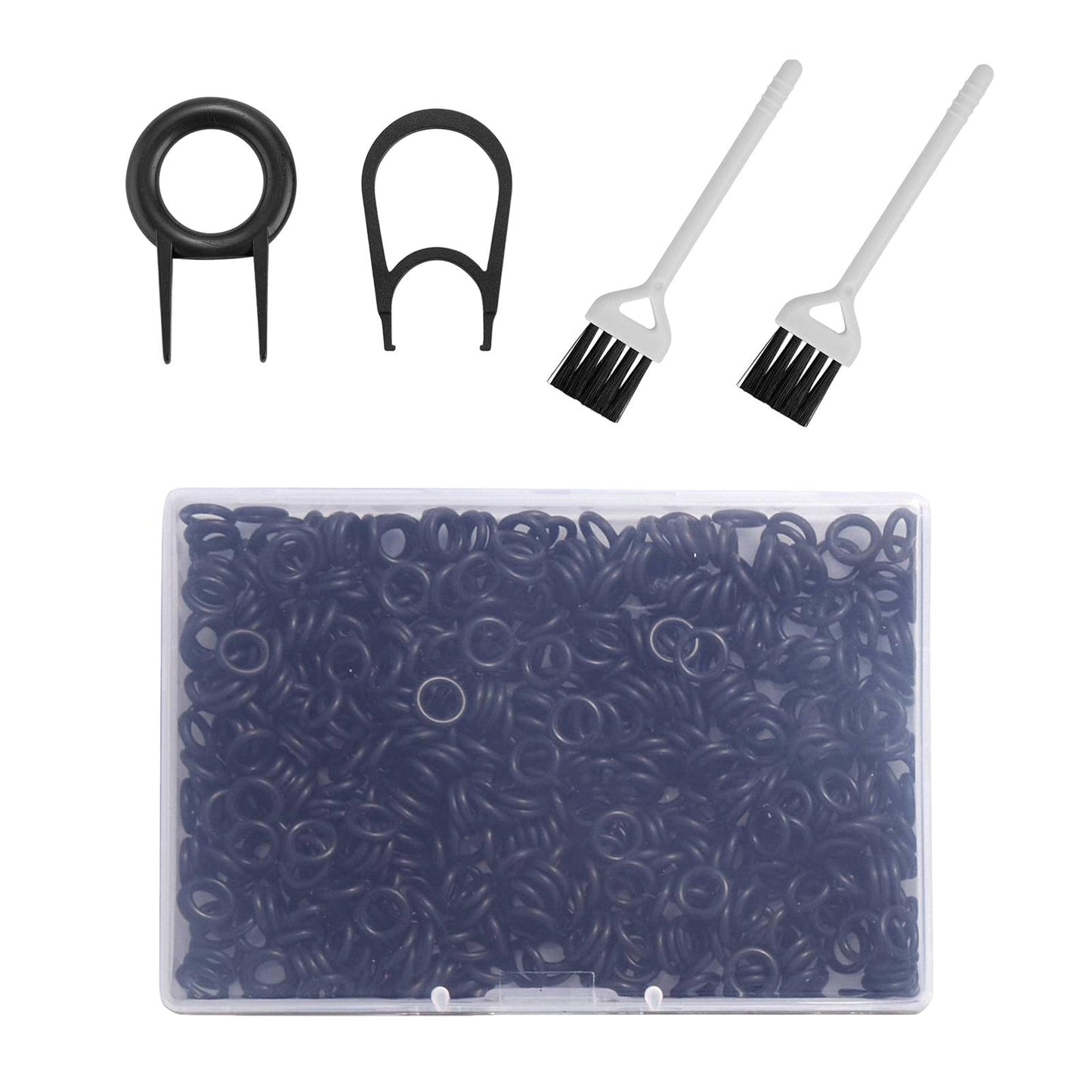 500Pcs o rings Keyboard Switch Dampener with Keyboard Pullers Portable Black