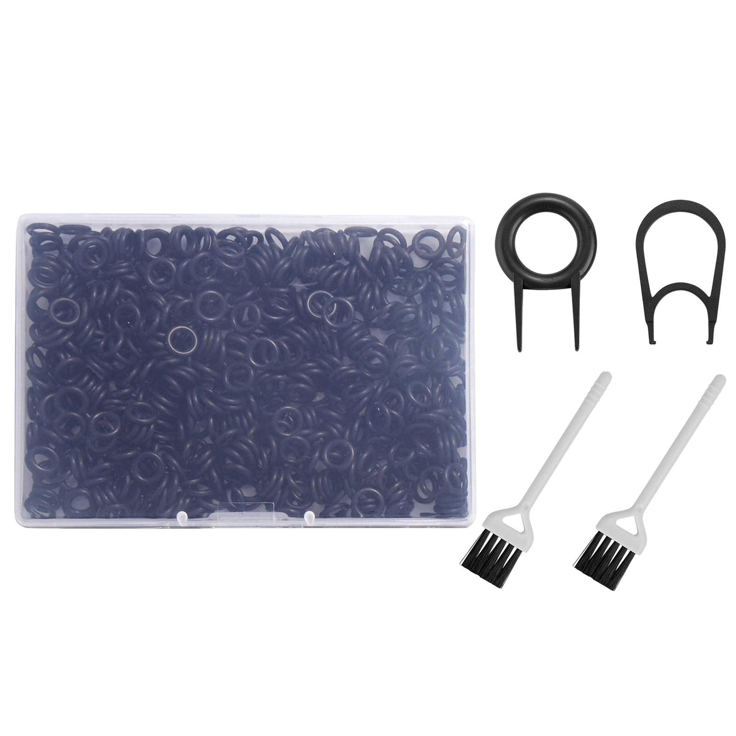 500Pcs o rings Keyboard Switch Dampener with Keyboard Pullers Portable Black