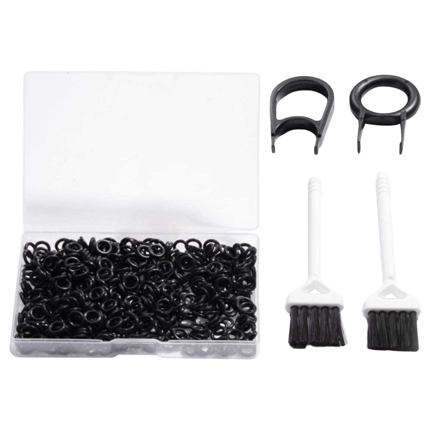 500Pcs o rings Keyboard Switch Dampener with Keyboard Pullers Portable Transparent