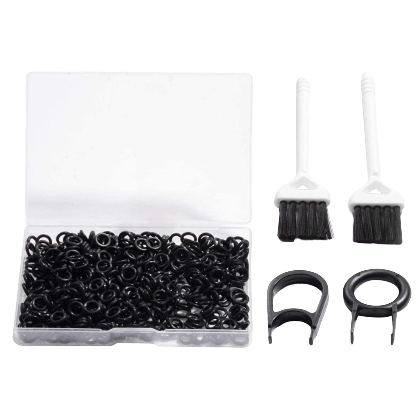 500Pcs o rings Keyboard Switch Dampener with Keyboard Pullers Portable Transparent