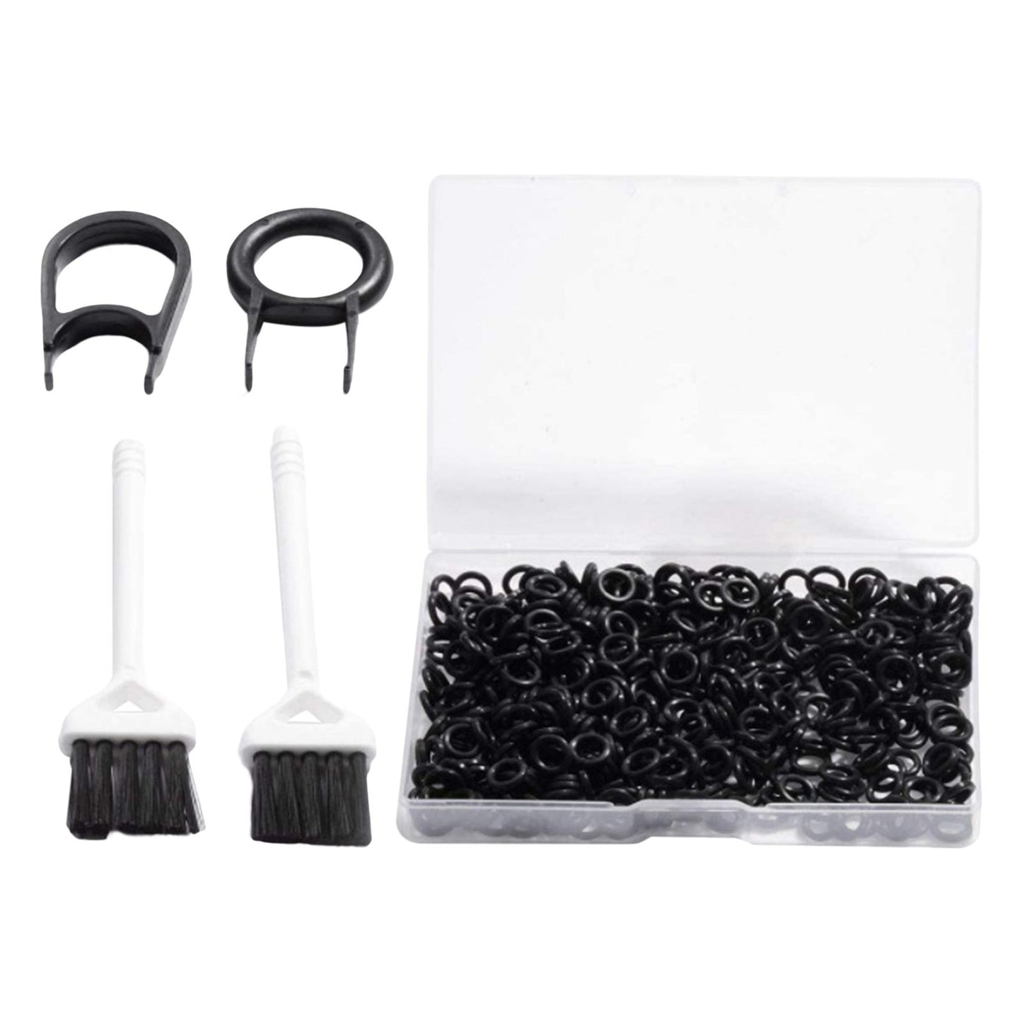 500Pcs o rings Keyboard Switch Dampener with Keyboard Pullers Portable Transparent