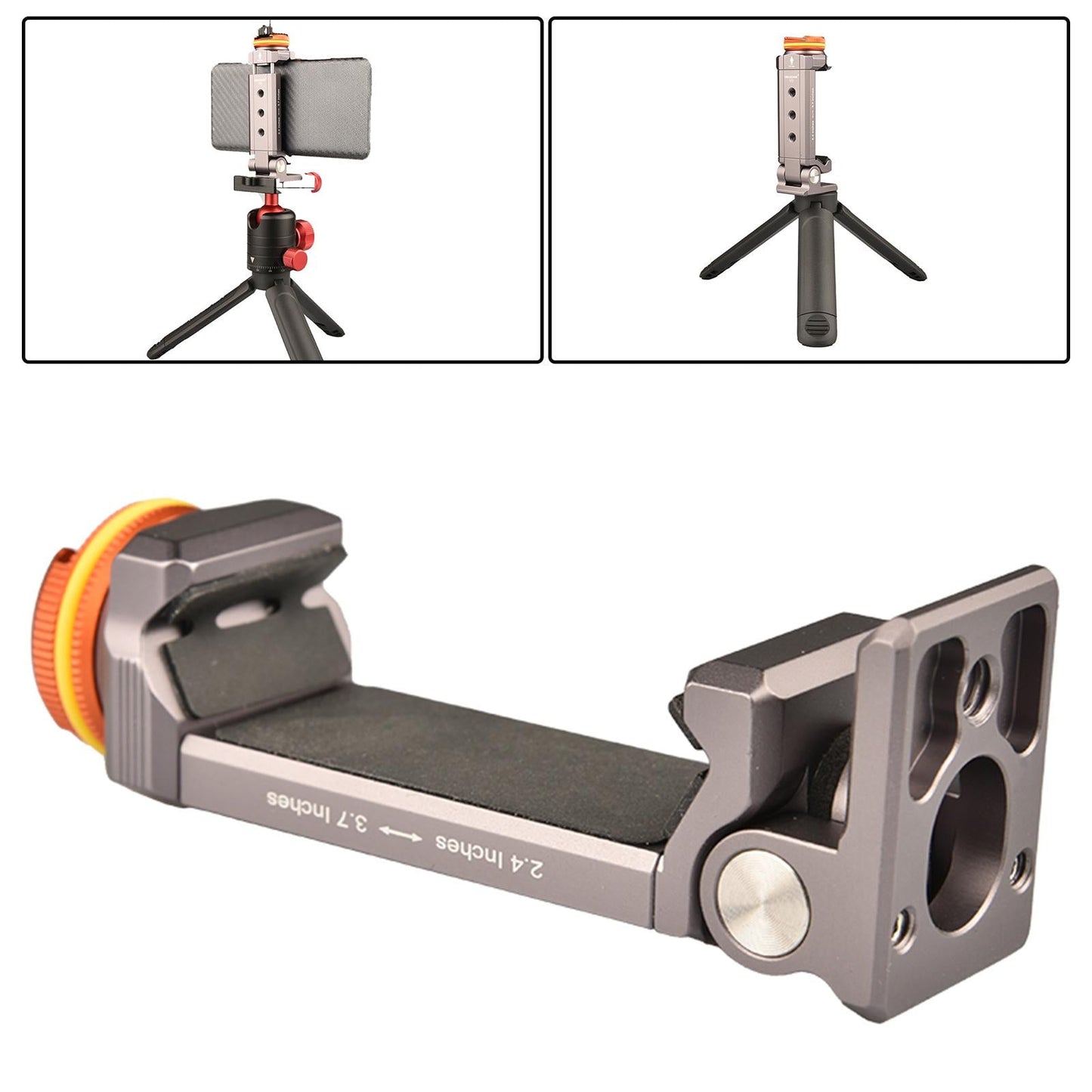 Metal Phone Clamp Phone Mount Holder Bracket for video stream Phone