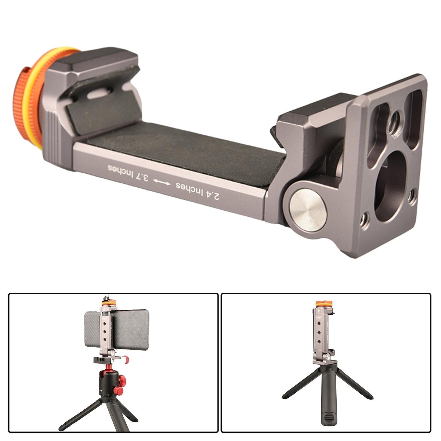 Metal Phone Clamp Phone Mount Holder Bracket for video stream Phone