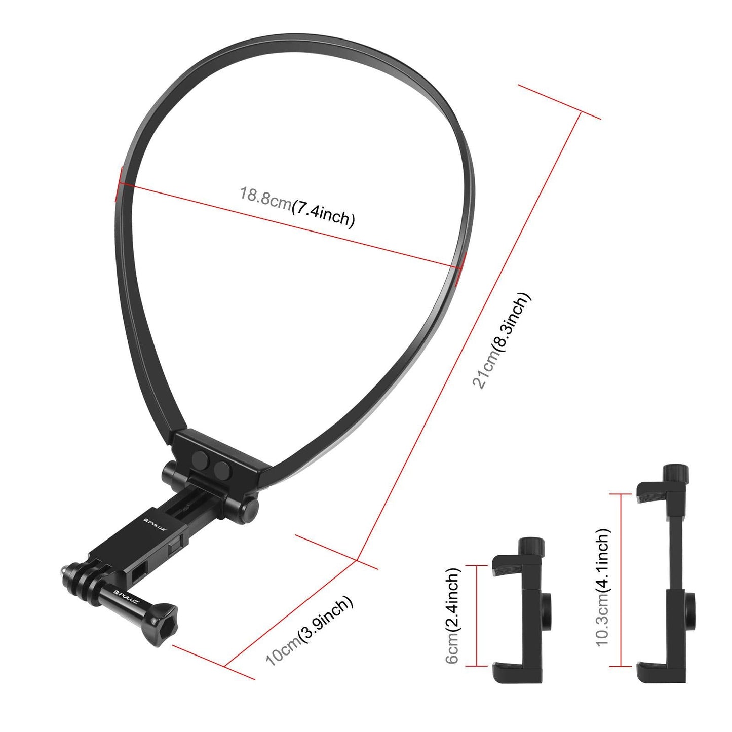Neck Holder Mount Kit Adjustable Neck Mount Holder Strap for Camera