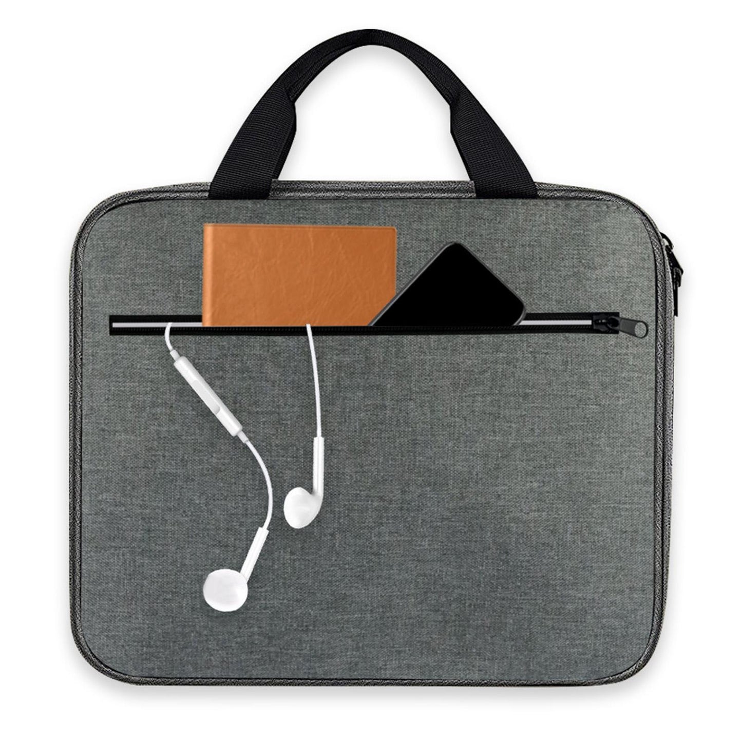 Tablet Sleeve with Handle Zipper Pocket for Notebook