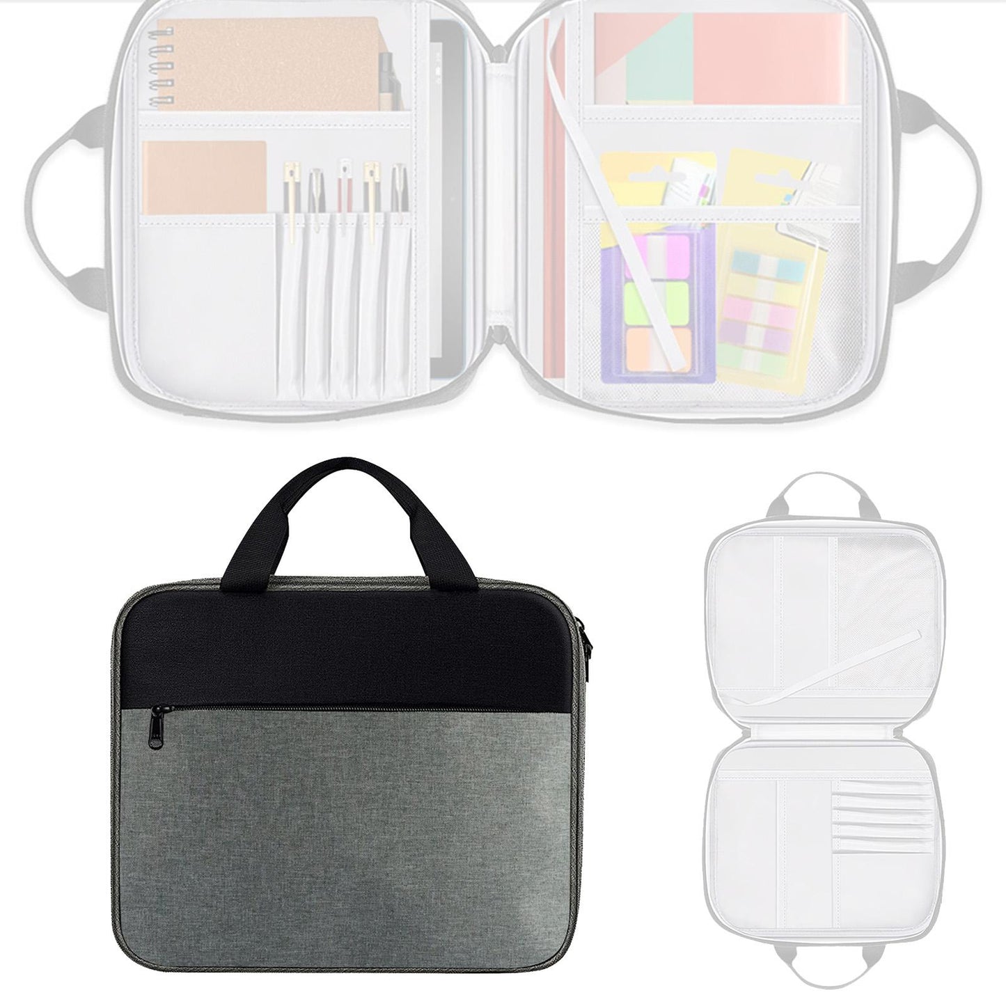 Tablet Sleeve with Handle Zipper Pocket for Notebook