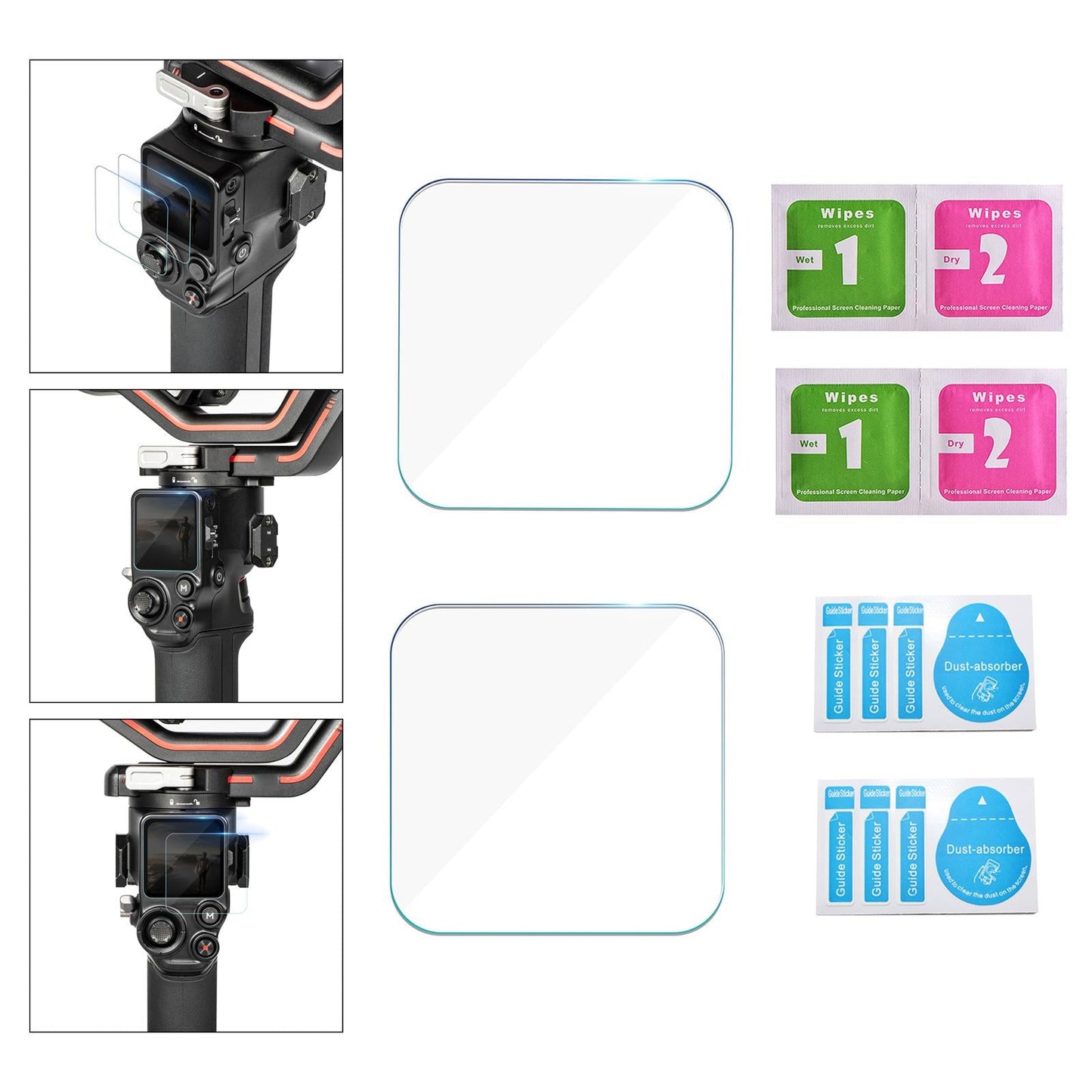 Lens Protector Tempered Glass Film Bubble Free for RS3 Protective Lens