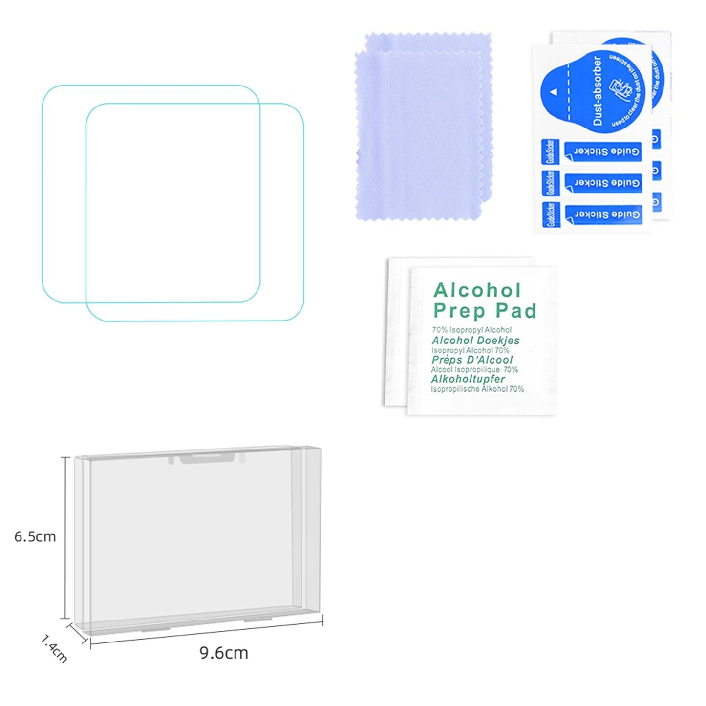 2 Pack Tempered Glass Film for Accessory Explosion Proof