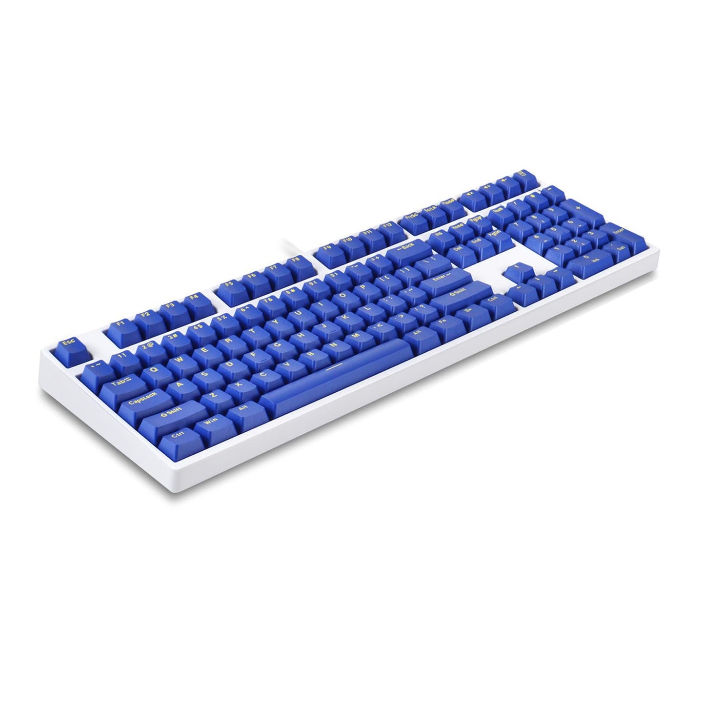 132 Keycaps PBT Universal Simple Themed for Keyboard Accessories Blue