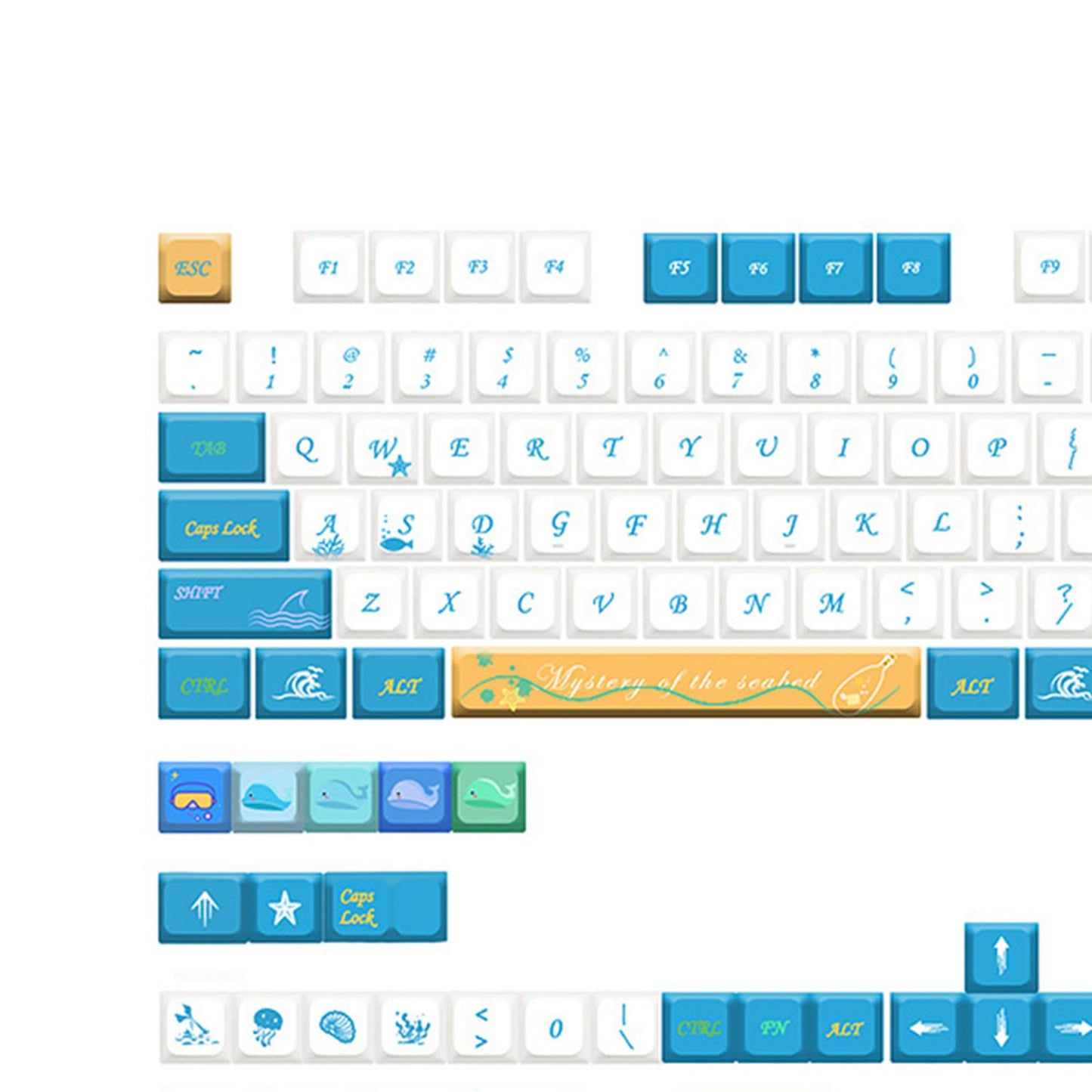 137 Key Caps Xda Profile PBT for Mechanical Keyboards Accessories Replaces
