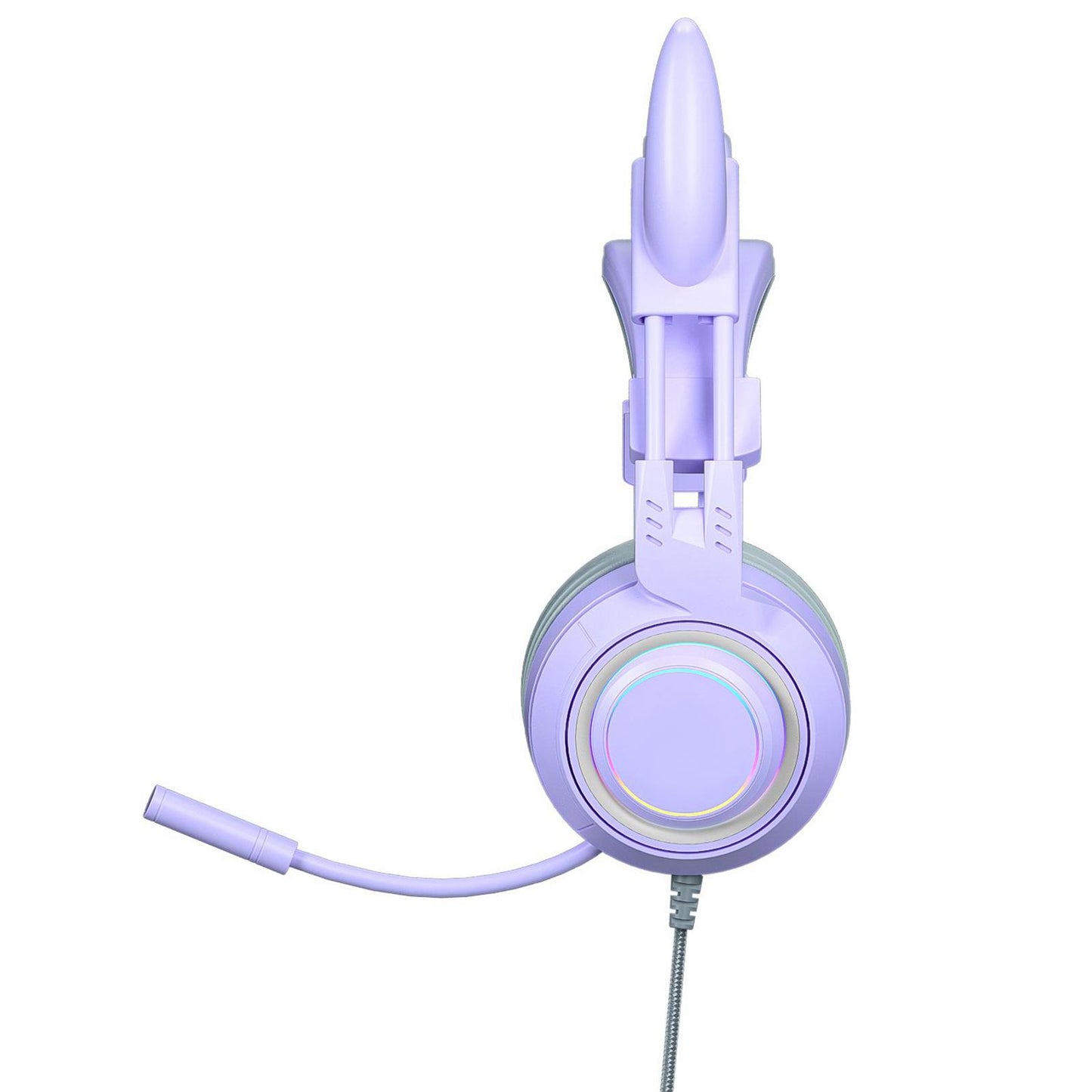 Gaming Headset with Microphone Comfortable 3.5mm Durable Laptop Purple