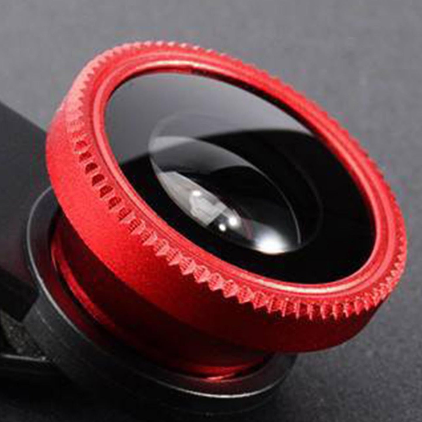 Universal Phone Lens Three Lens Phone Camera Lens Kits for Photo Cameras Red