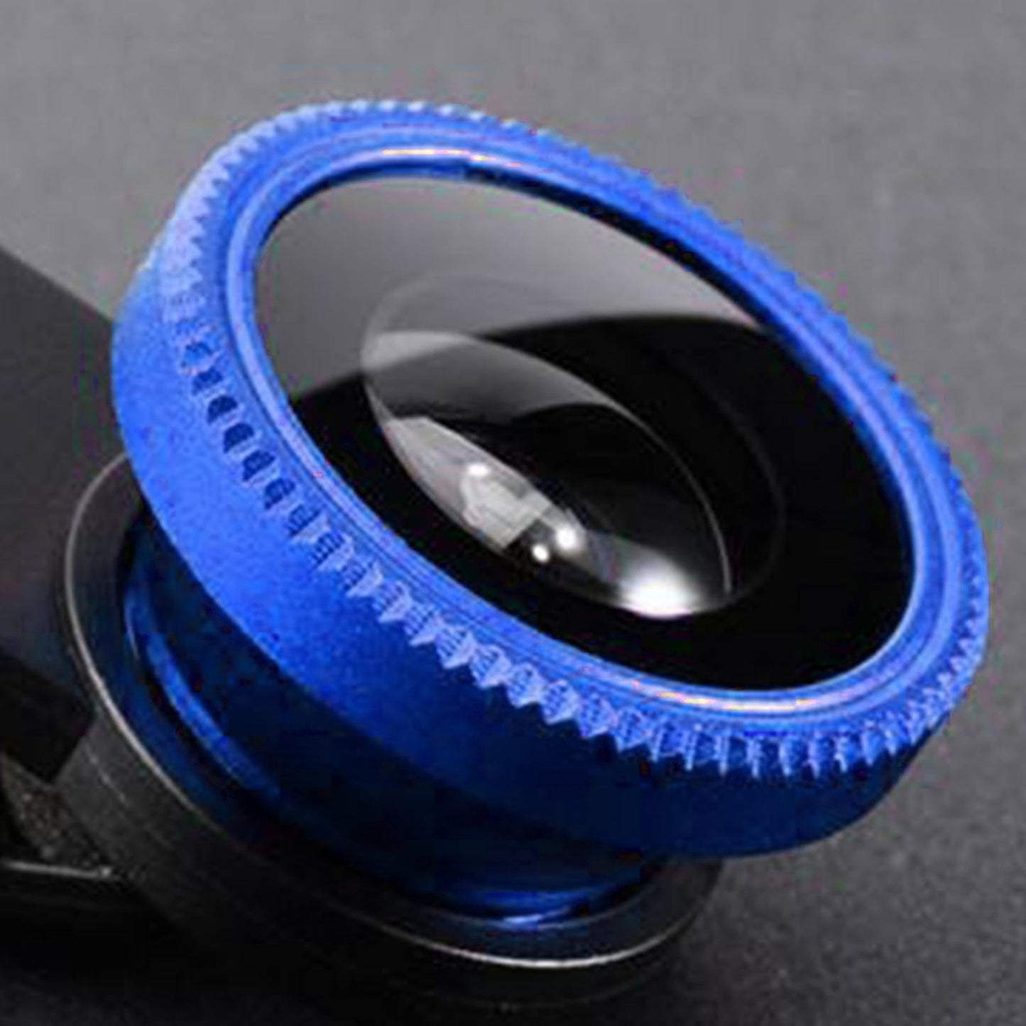 Universal Phone Lens Three Lens Phone Camera Lens Kits for Photo Cameras Blue
