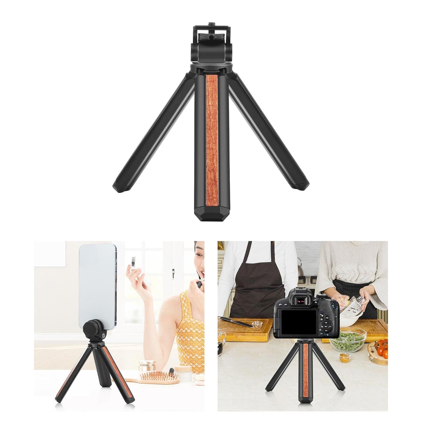 Selfie Tripod Heavy Duty Aluminum Flexible for Smartphone