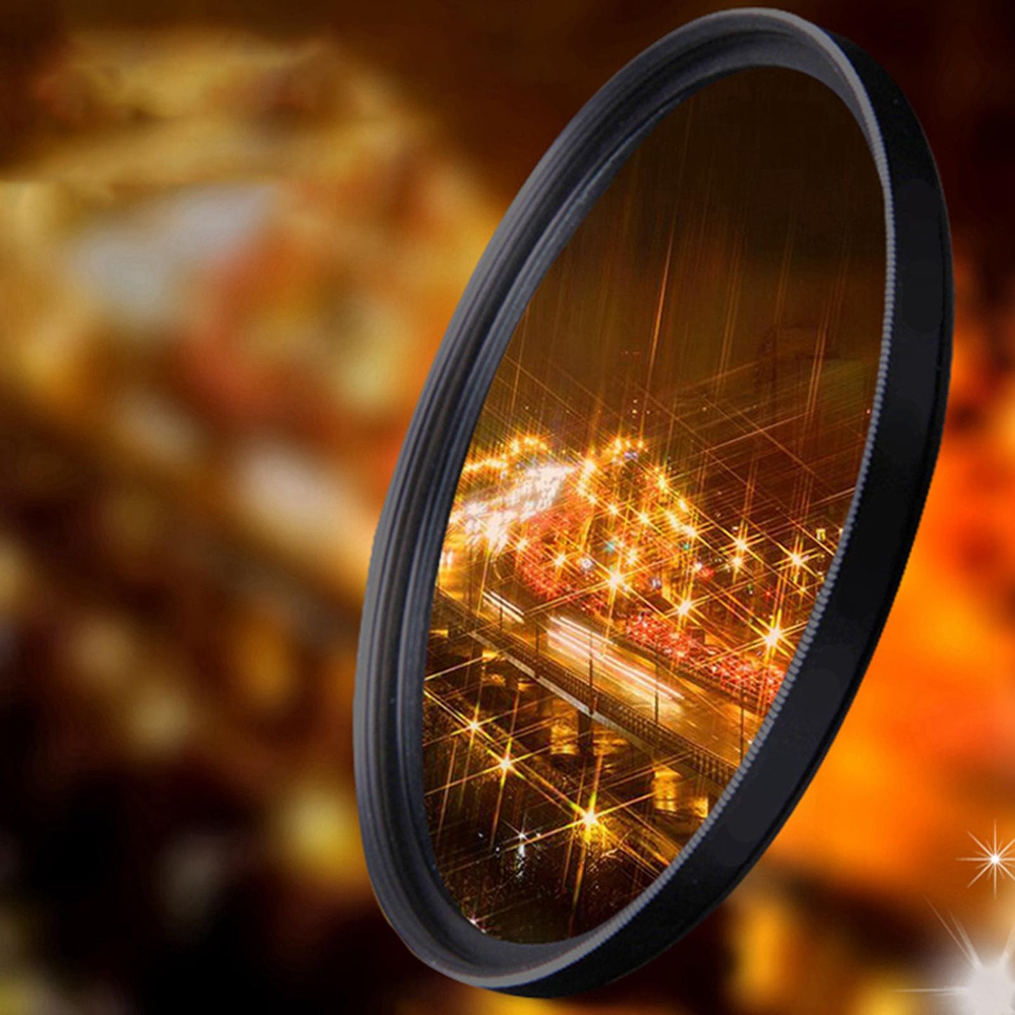 3Pcs Camera Lens filter with bag 4 6 8 Points Slim 77mm