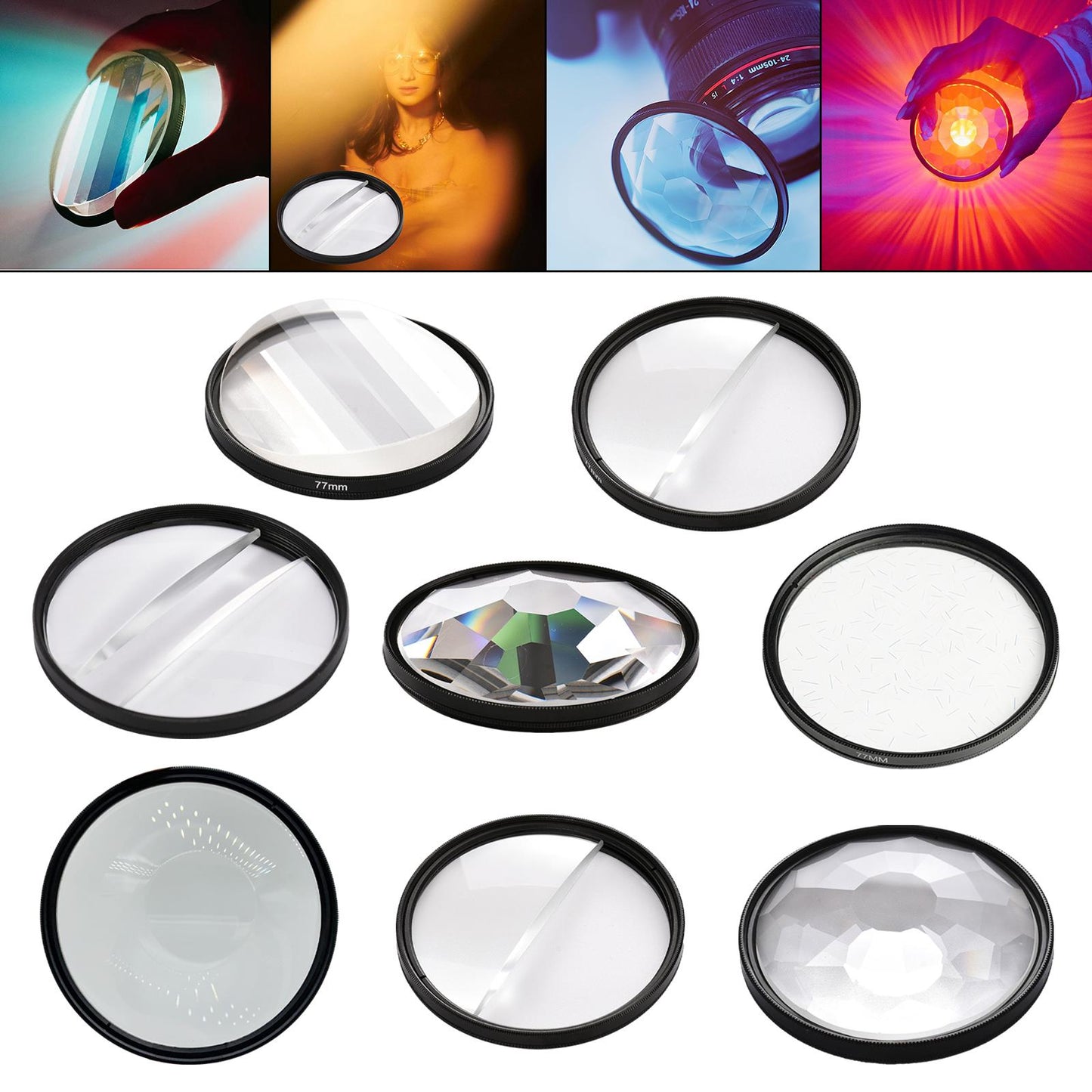 Camera Lens Filter Aluminum DSLR Lens for Linear 77mm