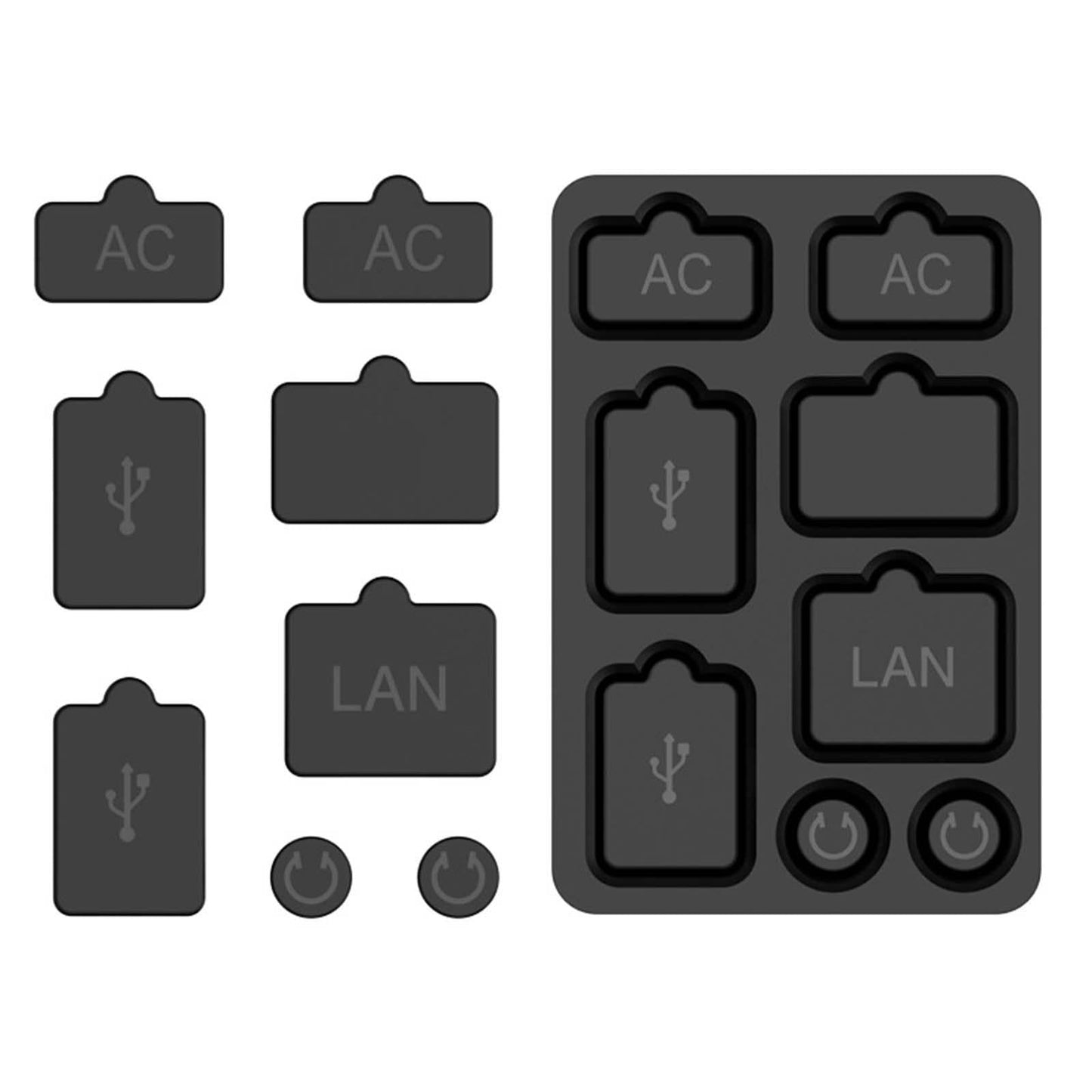 Dust Proof Stopper Silicone Prevention Transparent Stopper Anti Scratch