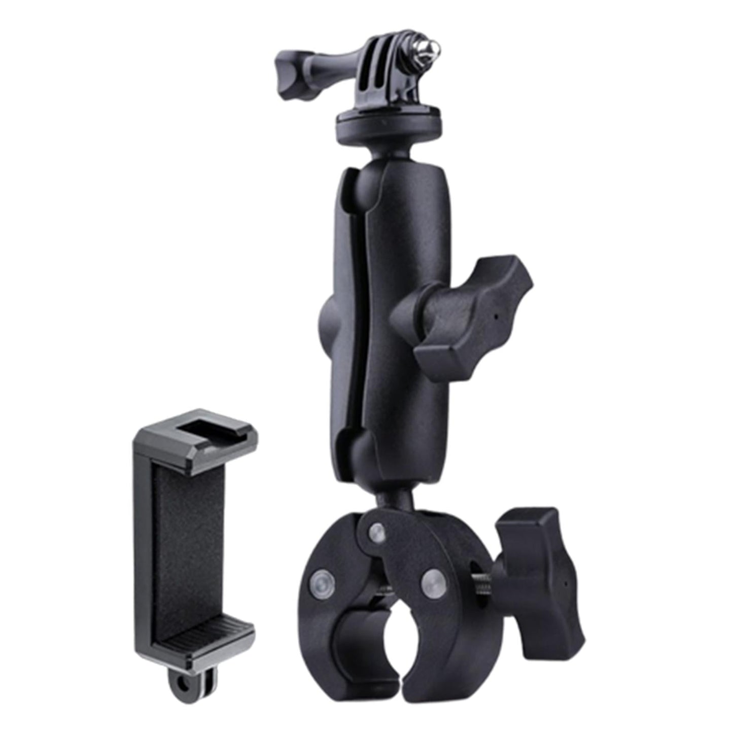 Motorcycle Handlebar Camera Mount 1/4 360 Degree Rotary Extended Big Clamp