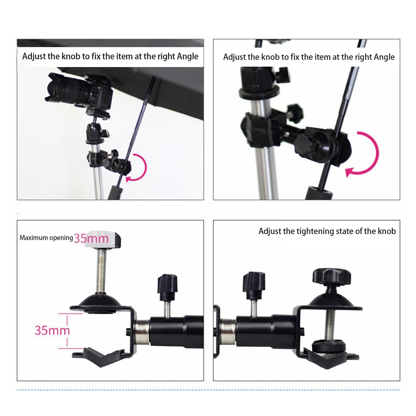 Outdoor Camera Tripod Umbrella Holder Photography Accessory for Camera 16cmx8cm