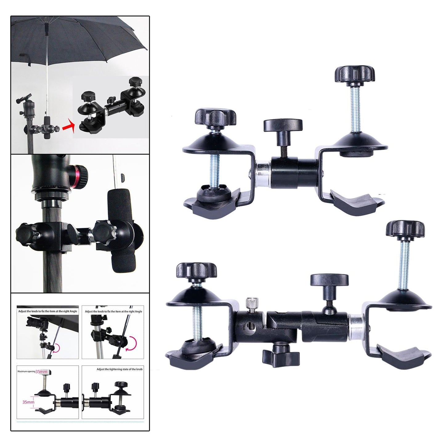 Outdoor Camera Tripod Umbrella Holder Photography Accessory for Camera 16cmx8cm