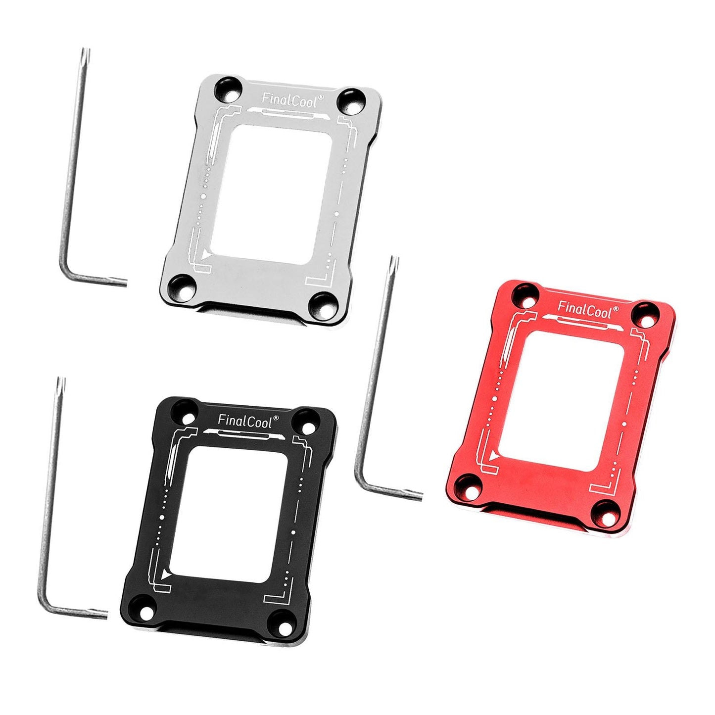 CPU Contact Frame Aluminum Alloy Anti Bending for 12TH Gen LGA1700 Silver