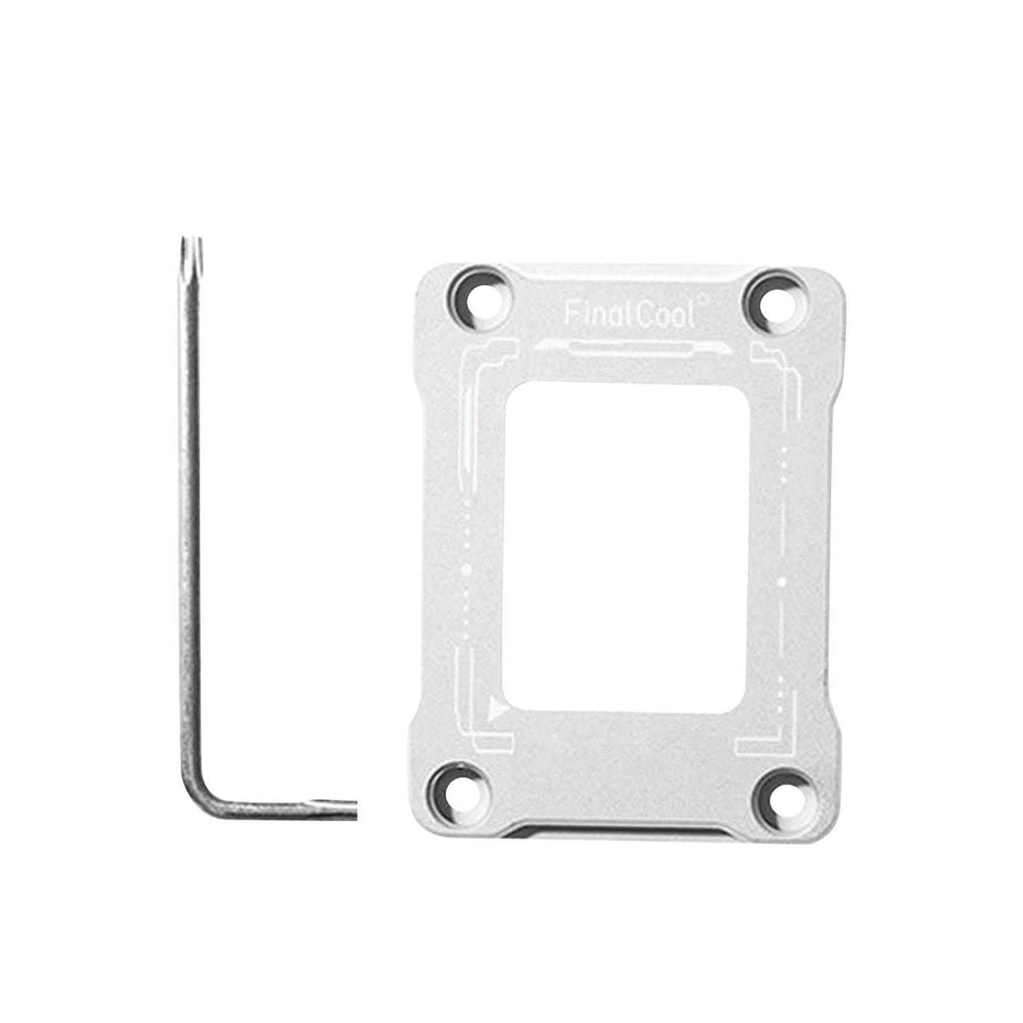 CPU Contact Frame Aluminum Alloy Anti Bending for 12TH Gen LGA1700 Silver