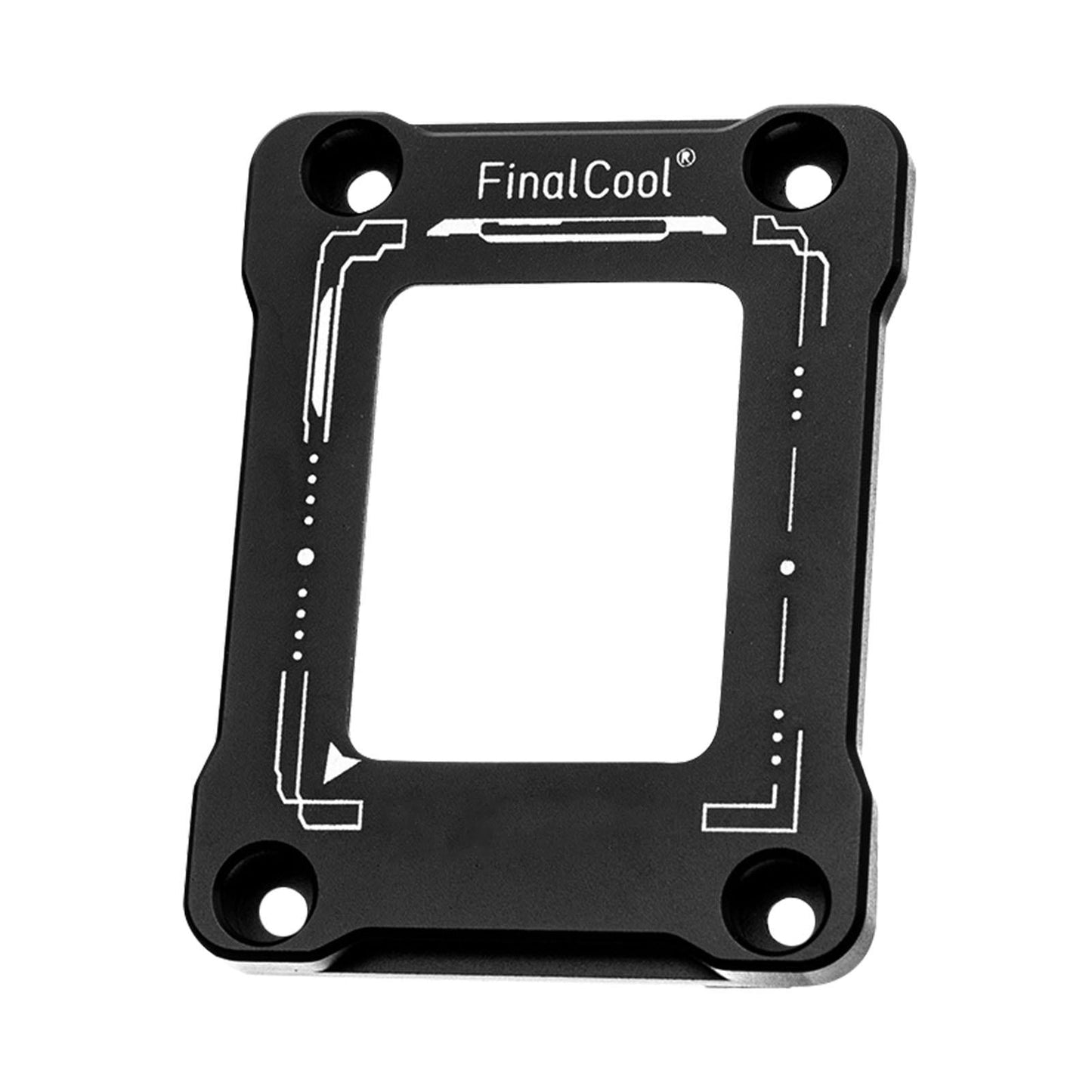 CPU Contact Frame Aluminum Alloy Anti Bending for 12TH Gen LGA1700 Black