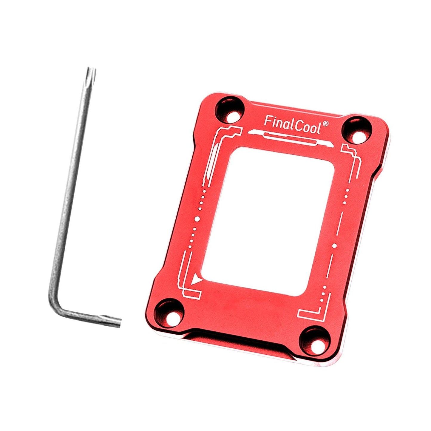 CPU Contact Frame Aluminum Alloy Anti Bending for 12TH Gen LGA1700 Red