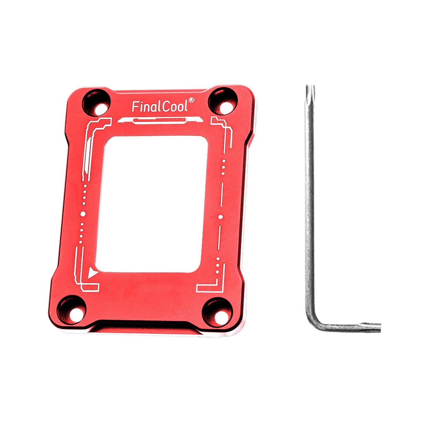 CPU Contact Frame Aluminum Alloy Anti Bending for 12TH Gen LGA1700 Red