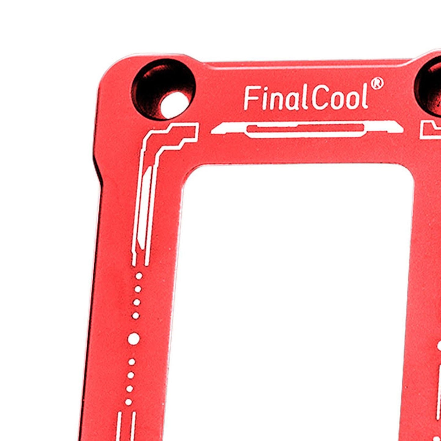 CPU Contact Frame Aluminum Alloy Anti Bending for 12TH Gen LGA1700 Red