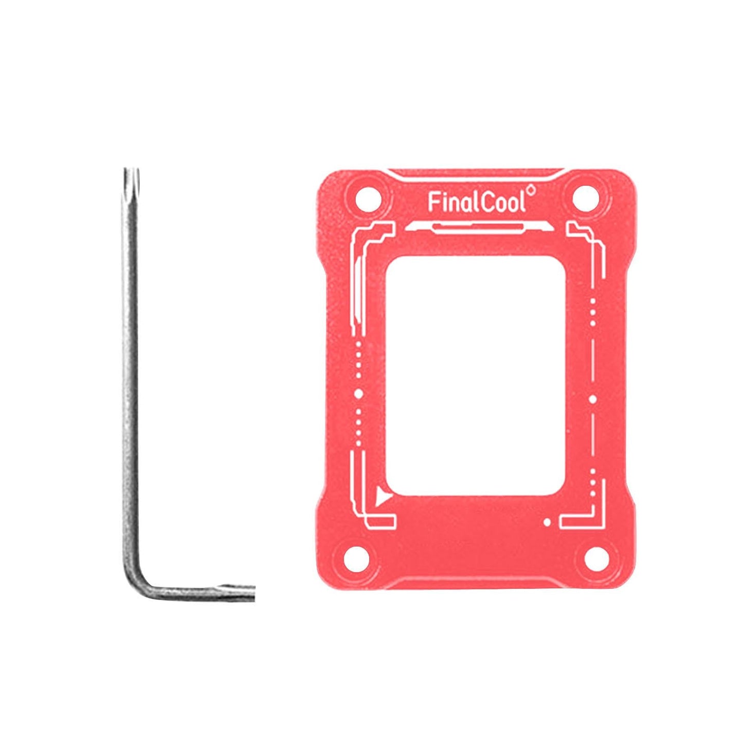 CPU Contact Frame Aluminum Alloy Anti Bending for 12TH Gen LGA1700 Red