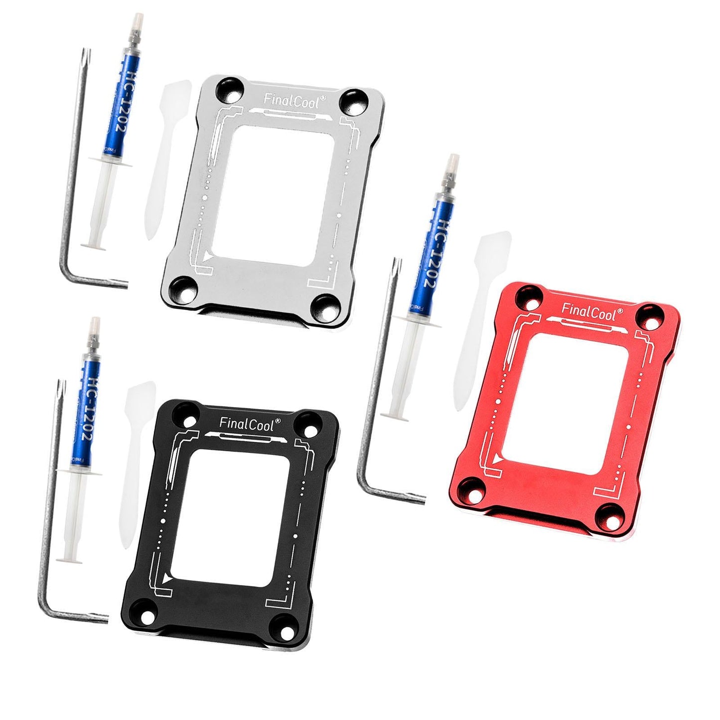 CPU Bending Correction Fixing Buckle Kit for 12 Generation LGA1700 Silver