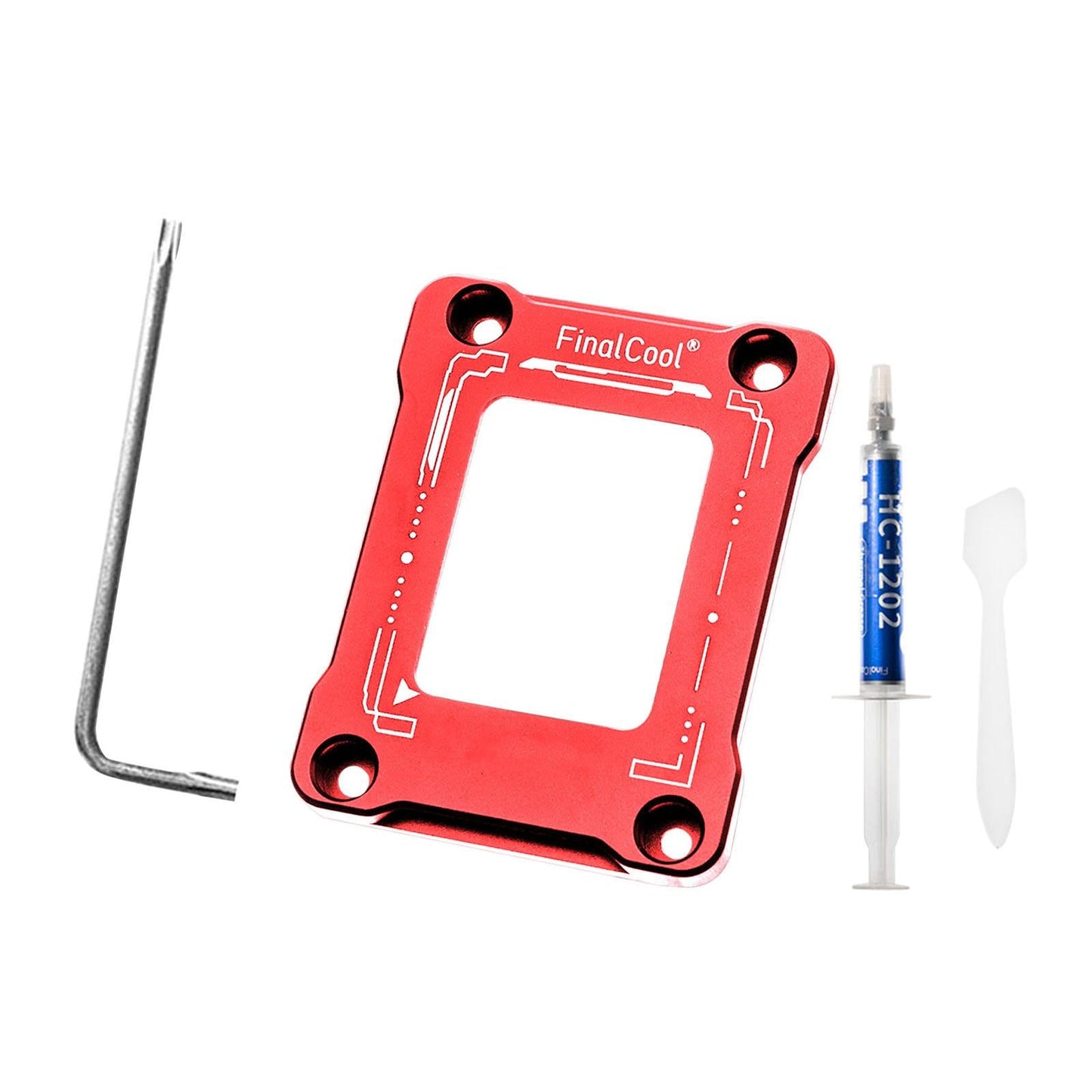 CPU Bending Correction Fixing Buckle Kit for 12 Generation LGA1700 Red