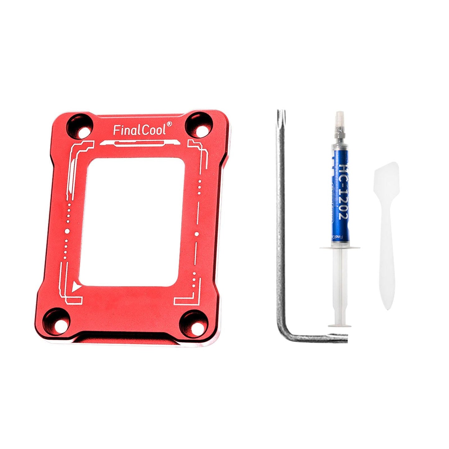 CPU Bending Correction Fixing Buckle Kit for 12 Generation LGA1700 Red