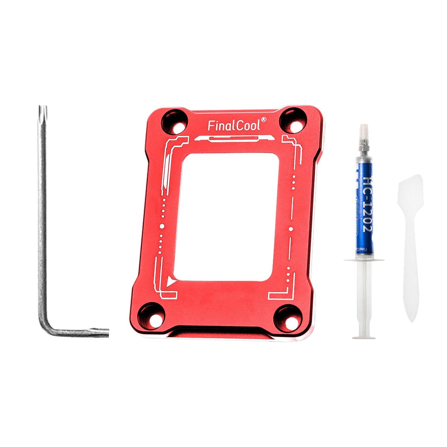 CPU Bending Correction Fixing Buckle Kit for 12 Generation LGA1700 Red