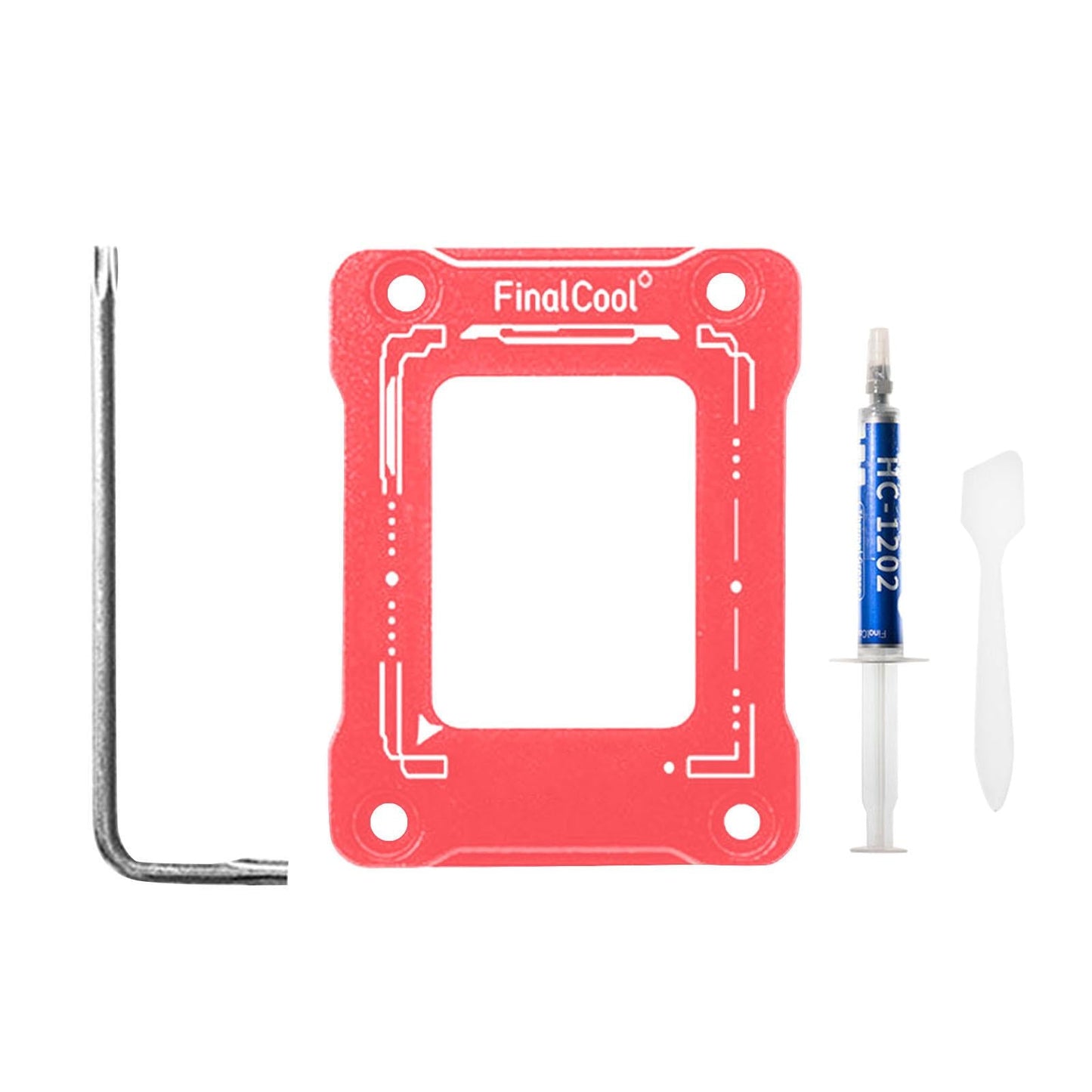 CPU Bending Correction Fixing Buckle Kit for 12 Generation LGA1700 Red