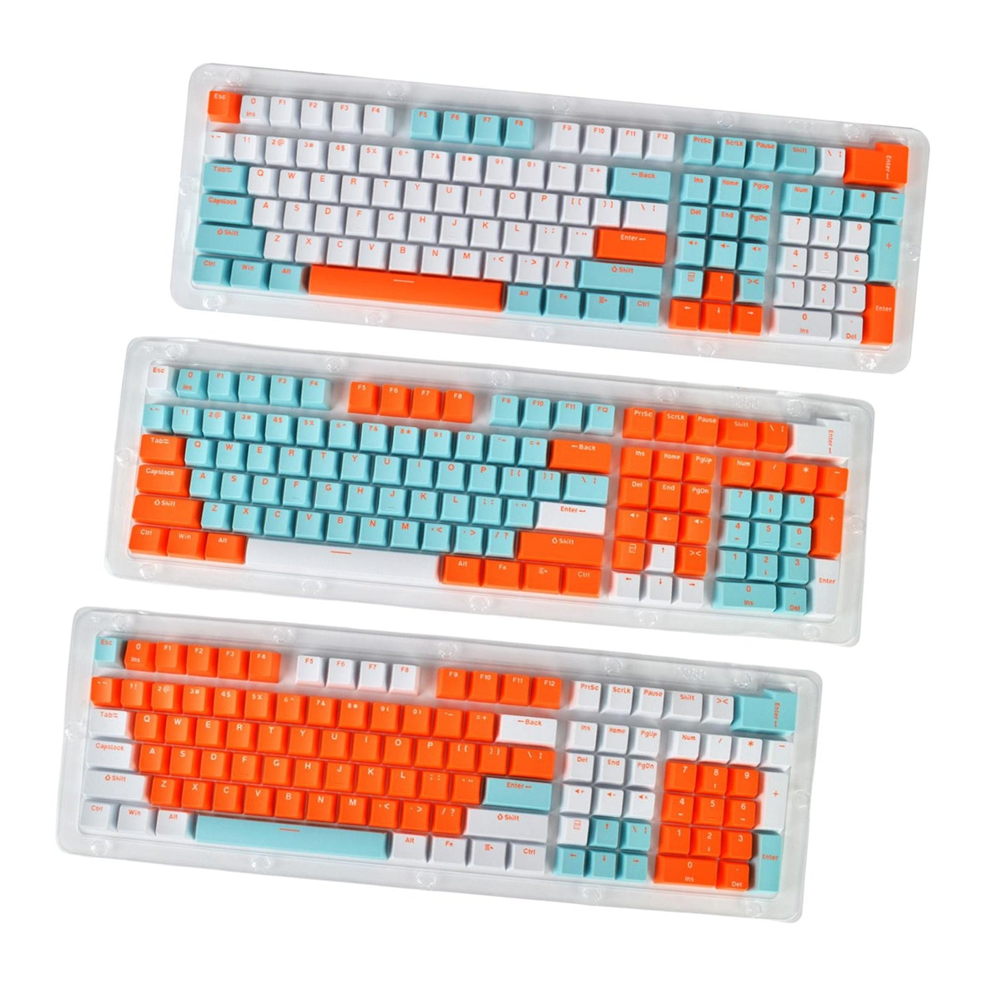 PBT 113Pcs Keycaps Set for Mechanical Gaming Keyboard 61 87 104 108 Keys A