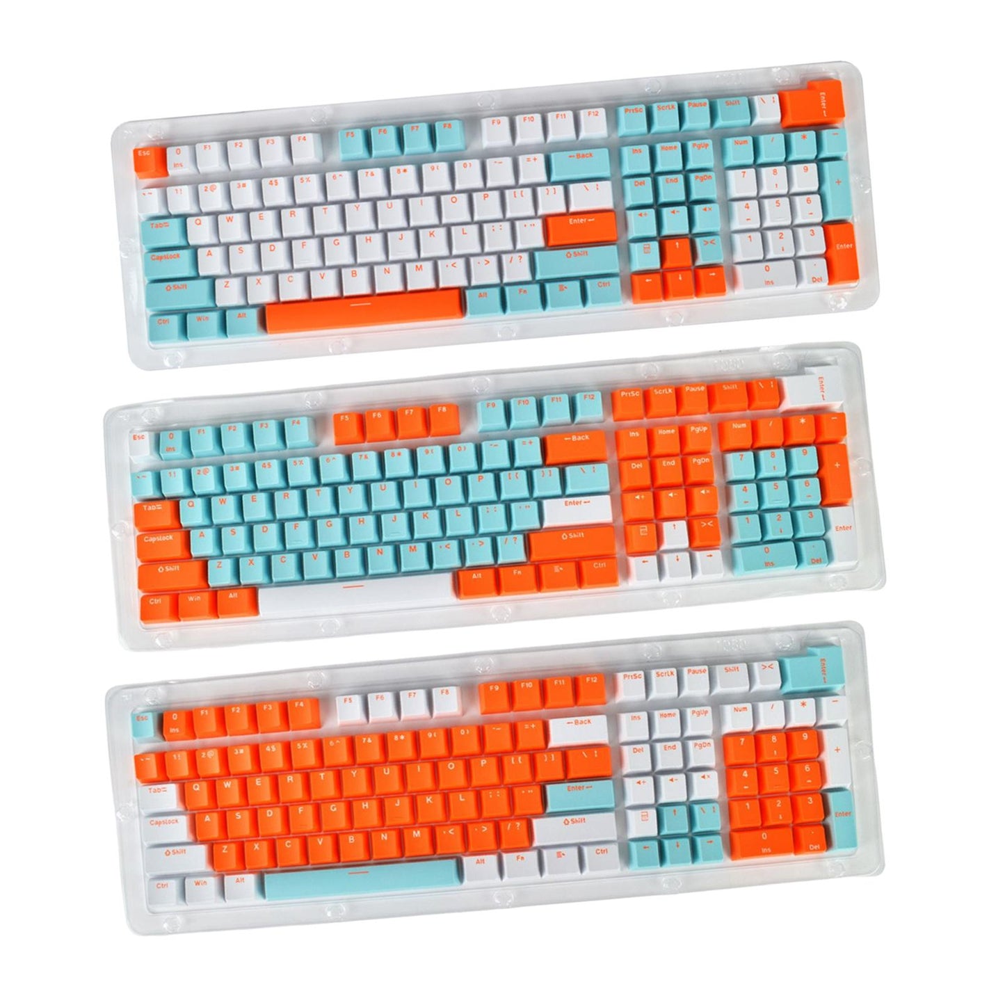 PBT 113Pcs Keycaps Set for Mechanical Gaming Keyboard 61 87 104 108 Keys A