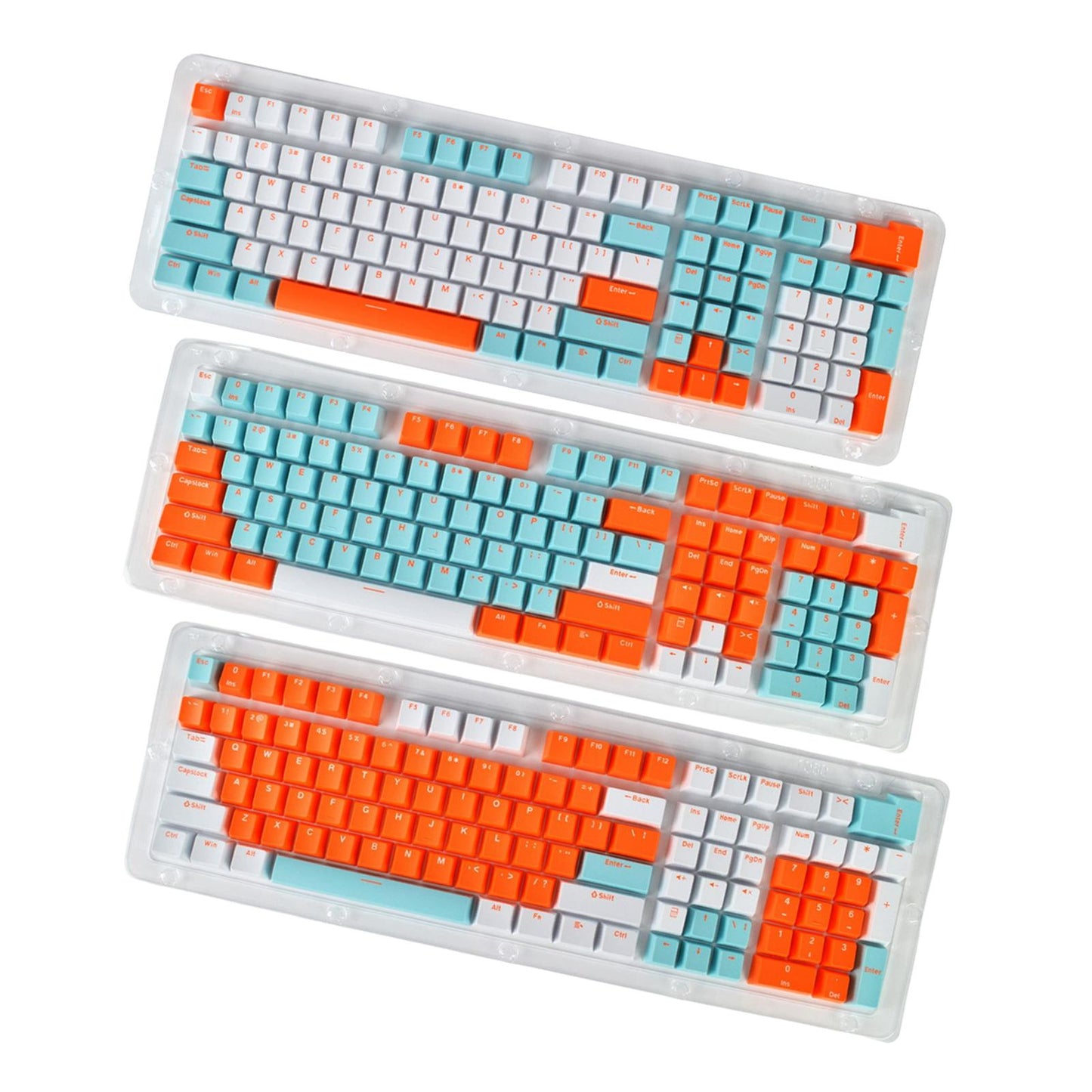 PBT 113Pcs Keycaps Set for Mechanical Gaming Keyboard 61 87 104 108 Keys A