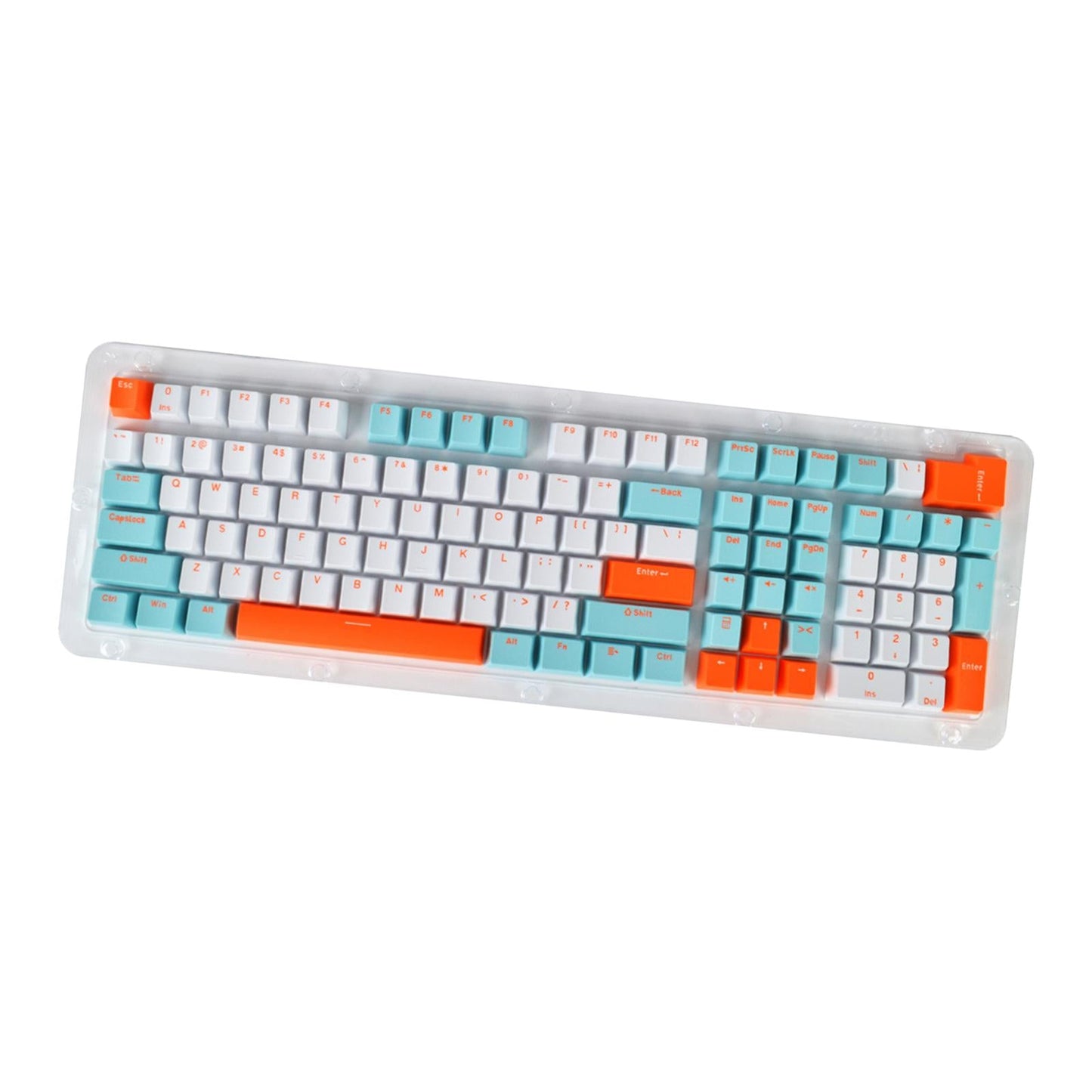 PBT 113Pcs Keycaps Set for Mechanical Gaming Keyboard 61 87 104 108 Keys A