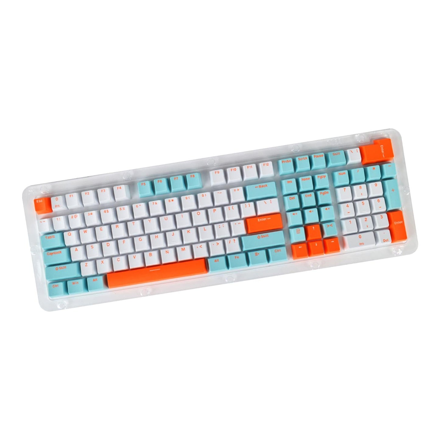 PBT 113Pcs Keycaps Set for Mechanical Gaming Keyboard 61 87 104 108 Keys A